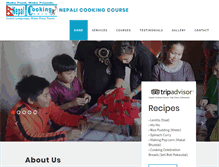 Tablet Screenshot of nepalicookingcourse.com